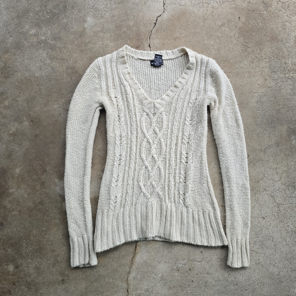 vtg y2k wet seal knit v neck sweater
